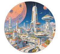 The Outer Space 1000 Pieces Round Jigsaw Puzzle Creative Seeking A Challenging And Relaxing Activity Games for Adults And Kids 1000pcs (67.5x67.5cm)