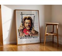 The Outlaw Josey Wales 1976 Framed Classic Movie Poster Print Wall Art Image Home Decor Artworks Framed Poster Different Sizes and Colours