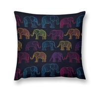 The Outline of An Elephant Cozy Pillow Case Cover Plush