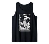 The Overthinker Skeleton Tarot Card Design Tank Top
