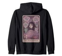 The Overthinker Tarot Anxious Sleepless Design Zip Hoodie