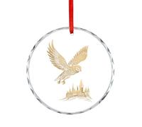 The Owl And The Castle Christmas Tree Hanging Ornaments