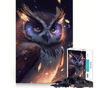 The Owl Jigsaw Puzzles for Adults1000 Pieces Boost Memory Soothing Fun Premium Cut Thoughtful Gift (50x75cm)