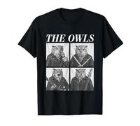 The Owls Cool Animals Rockers Rock Music Emo Punk Band T-Shirt