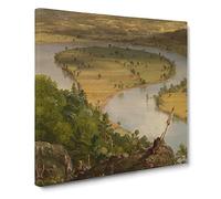 The Oxbow Met by Thomas Cole Canvas Print | Gallery Wrapped 30mm Frame Wall Art | 20x20 inches | Ready to Hang | Modern Picture | Living Room Bedroom Lounge Office