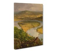 The Oxbow Met By Thomas Cole Canvas Print | Gallery Wrapped 30mm Frame Wall Art | 30x20 inches | Ready to Hang | Classic Picture | Living Room Bedroom Lounge Office