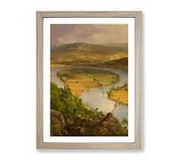 The Oxbow Met By Thomas Cole Classic Painting Framed Print | A2 Oak Framed Wall Art | Ready to Hang | Classic Historical Picture | Living Room Bedroom Lounge Office
