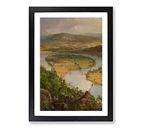 The Oxbow Met by Thomas Cole Framed Print | A2 Black Framed Wall Art | Ready to Hang | Modern Nature Picture | Living Room Bedroom Lounge Office