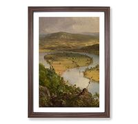 The Oxbow Met by Thomas Cole Framed Print | A2 Walnut Framed Wall Art | Ready to Hang | Modern Nature Picture | Living Room Bedroom Lounge Office