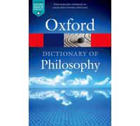 The Oxford Dictionary of Philosophy 3/e (Oxford Quick Reference) | Paperback