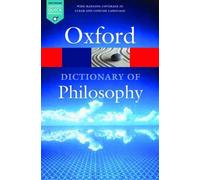 The Oxford Dictionary of Philosophy by Blackburn Simon (Professor