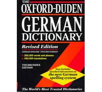 The Oxford-Duden German Dictionary: German-English/English-German (Rev Ed) (Thumb Index Ed)