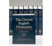 The Oxford English Dictionary : second edition (20 Volumes Set)