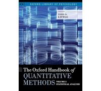 The Oxford Handbook of Quantitative Methods in Psychology, Volume 2: Statistical Analysis (Oxford Library of Psychology)