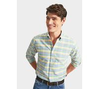 The Oxford Shirt Company Button Down Oxford Shirt - Bright Multi Check - 3XL - Tailored Fit