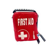 The Oxygen Store Eclipse Series Red First Aid Kit Bag 100 Series Pouch | Empty First Aid Bag for Home, Office, School & Travel | Portable Medical Storage with Compartments