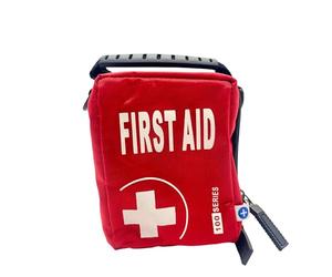 The Oxygen Store Eclipse Series Red First Aid Kit Bag 100 Series Pouch | Empty First Aid Bag for Home, Office, School & Travel | Portable Medical Storage with Compartments