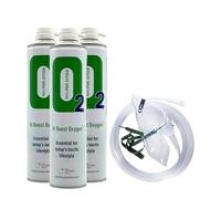 The Oxygen Store Hi Boost Portable Oxygen Cans Pure Breathing Oxygen with Mask, Tube, Made in The UK, 3 Pack 10L Cans, Total 30L Capacity, 0.5 Kilograms