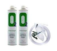 The Oxygen Store Hi Boost Pure Oxygen in a Can 20L (2 x 10L) with Tubing and Mask Portable - Great for Sport, Work, Health, Party, Healthy Looking Skin - Increased Concentration and Energy