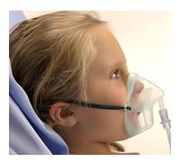 The Oxygen Store Intersurgical EcoLite Paediatric Medium Concentration Oxygen Mask for Children | Non-PVC Material | Clear, Durable, Soft Design That Contours to The Face | Long Term Use