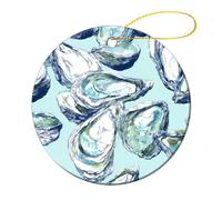 The Oyster Round Decor Hanging Ornament 4 Pcs
