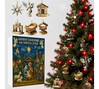 The P-ath to Bethlehem Advent Calendar, 24 Days Jesus Advent Calendars 2025 With 24 Jesus Figurines, Nativity Countdown Calendar | Collectible Keepsake Religious For Family Friends