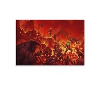 The P2 Doom Poster Slayer Eternal Episode Poster Decorative Painting Canvas Wall Posters And Art Picture Print Modern Family Bedroom Decor Posters 08x12inch(20x30cm)