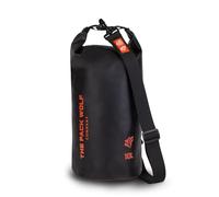 The Pack Wolf Company - Waterproof Dry Bag, Waterproof Backpack with Adjustable Shoulder Strap, Durable Dry Bag for Kayaking, Rafting, Boating and More, Waterproof Bags, 10L, Black/Orange
