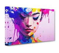 The Painted Woman Canvas Wall Art Print 30x20 Inch