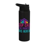 The Painter is There, House Painter, Decorator Stainless Steel Insulated Water Bottle