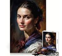 The Painterly Woman 1000 Teenager Pieces Jigsaw Puzzle Mind Exercise Toy Bonding Time Precision Cut Art Collection Piece (38x26cm)
