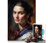 The Painterly Woman 1000 Teenager Pieces Jigsaw Puzzle Mind Exercise Toy Bonding Time Precision Cut Art Collection Piece (38x26cm)