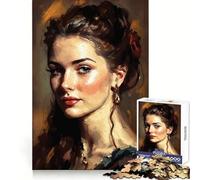 The Painterly Woman Jigsaw Puzzles 1000 Pieces for Adults Think Smart Toy Indoor Play Accurate Cut Lovely Gift (50x75cm)