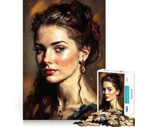 The Painterly Woman Jigsaw Puzzles 1000 Pieces for Adults Think Smart Toy Indoor Play Accurate Cut Lovely Gift (50x75cm)