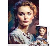 The Painterly Woman Jigsaw Puzzles for Adults1000 Piece Strengthen Mental Endurance And Stamina Calm Stress Free Playtime (38X26cm)