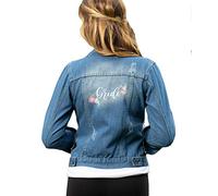 The Paisley Box Bride Jean Jacket, Bride Jean Jacket for Wedding, Wedding Jean Jackets for Bride, Future Mrs Jacket, Bride, L