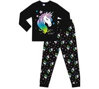 The Pajama Factory Born to Sparkle Rainbow Unicorn Long Cotton Pyjamas (9-10 Years)