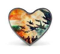 The Pakistan India Wars Cute Brooch Badge Heart Shape Pin Hat Clothing Jewelry Accessories Gifts for Wedding Party