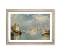 The Palace of Cortez by Thomas Moran Framed Print | A2 Oak Framed Wall Art | Ready to Hang | Modern Cityscape Picture | Living Room Bedroom Lounge Office
