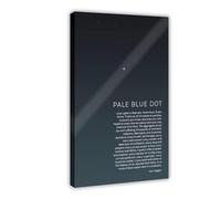 The Pale Blue Dot Poster Canvas Poster Wall Art Decor Print Picture Paintings for Living Room Bedroom Decoration Frame: 20x30inch(50x75cm)