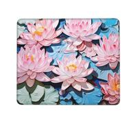 The Pale Lotus Flowers Multi Size Mouse pad for Office, Study & Play-Mousepad with Strong Adhesion and Thick Comfortable Surface