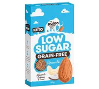 The Paleo Foods Co. Keto, No added sugar, Low Carb, Grain-Free Granola, Gluten Free, Diabetic Friendly, Vegan, Paleo, Healthy (Low Sugar, 1 x 285G Pack)