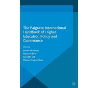 The Palgrave International Handbook of Higher Education Policy and Governance