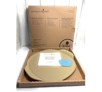 The Pampered Chef Round Tan Stoneware Personal Pizza Stone