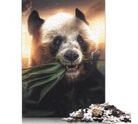 The Panda And The Bird Puzzle for Adults And Teenagers 1000 Pieces Wooden Puzzles for Adults Puzzles for Teenagers Age 12 Years Up 1000pcs (75x50cm)