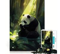 The Panda Jigsaw Puzzle for Teenagers 1000 Pieces Enhance Recall Quiet Fun Exact Edge Artistic Gift (38x52cm)