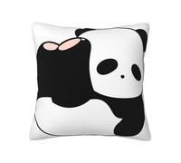 The Panda Rolling Luxe Velvet Pillow Cover â€“ Premium Double-Sided Full-Print Silk-Like Pillowcase In Soft 100% Polyester Velvet, Elegant Home Decor Accent For Sofa, Bed, Car & Living Spaces