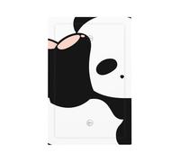 The Panda Rolling Modern Single-Gang Switch Wall Plate â€“ Premium Pc Material Decorative Cover with Full-Panel Printed Design, Easy Installation for Residential & Commercial Use