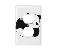 The Panda Rolling Premium Single-Gang Roman Frame Switch Plate â€“ Realistic Leather-Texture Finish, Durable Pc Material Wall Cover for Residential & Commercial Use (Includes Decorative Screws)