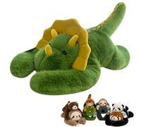 The Panda Weighted Animal,30/45/65 CM Weighted Plush Animals, Hugging Pillow for Anxiety Relief & Sleep Support,Sloth RedPanda Koala Dinosaur Brown Bear Stuffed Toys for Kids Adults (Dinosaur, 65cm)